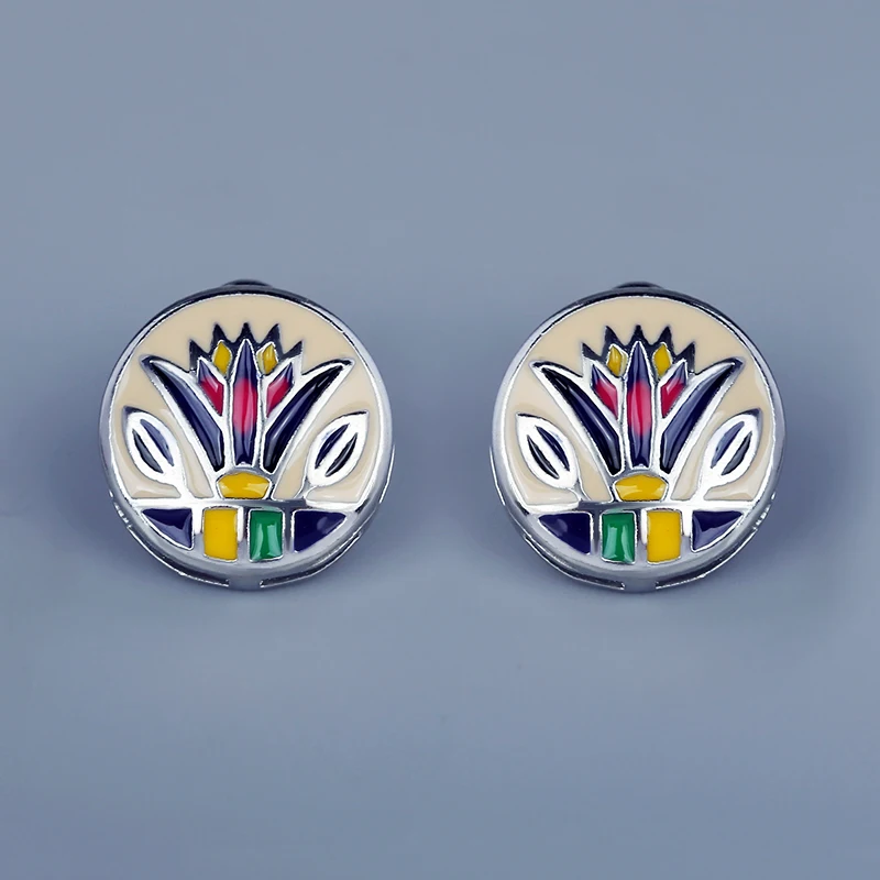 

Женские серьги в форме травы, эмалированные Серьги неправильной геометрической формы, 925