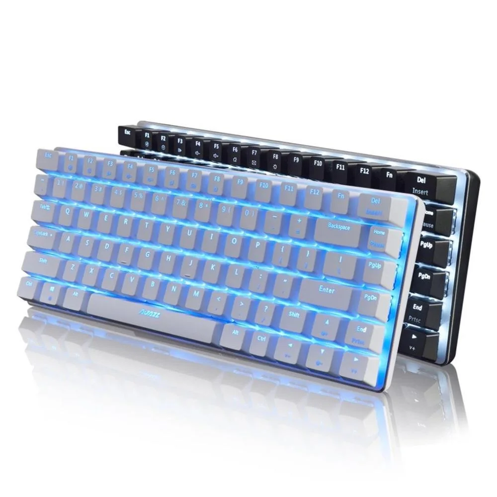 

Ajazz AK33 Mechanical Gaming Keyboard Black / Blue Switch 82 Keys Wired Keyboard for PC Games Ergonomic Cool LED Backlit Design