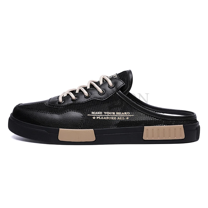 

Men Casual Semi Finished Shoes Summer Outdoor Breathable Flat Shoes Mesh Quality Wear-resistant Men Casual Shoes Fashion Style
