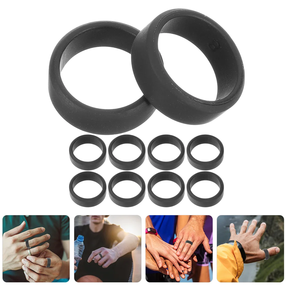 

Sporting Goods Silicone Wedding Band Men Novelty Rings Decorative Bands Outdoor Creative