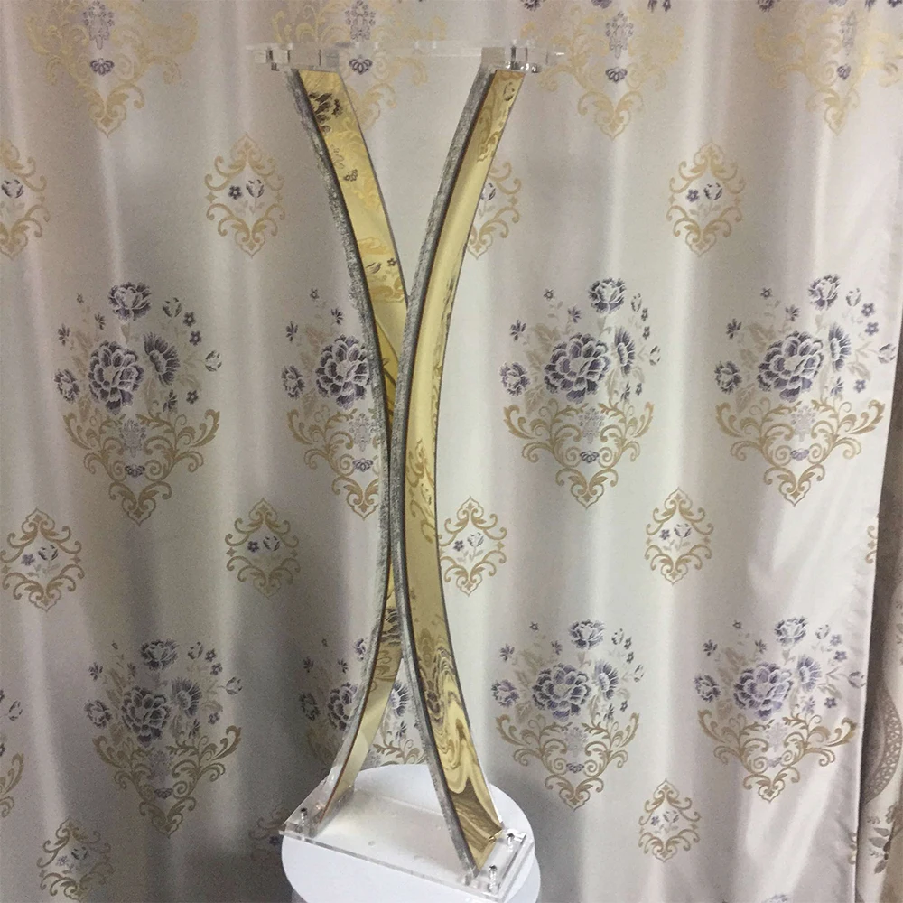 

Party Tabletop Decor Flower Display Stand Clear Acrylic Wedding Centerpieces For Tables