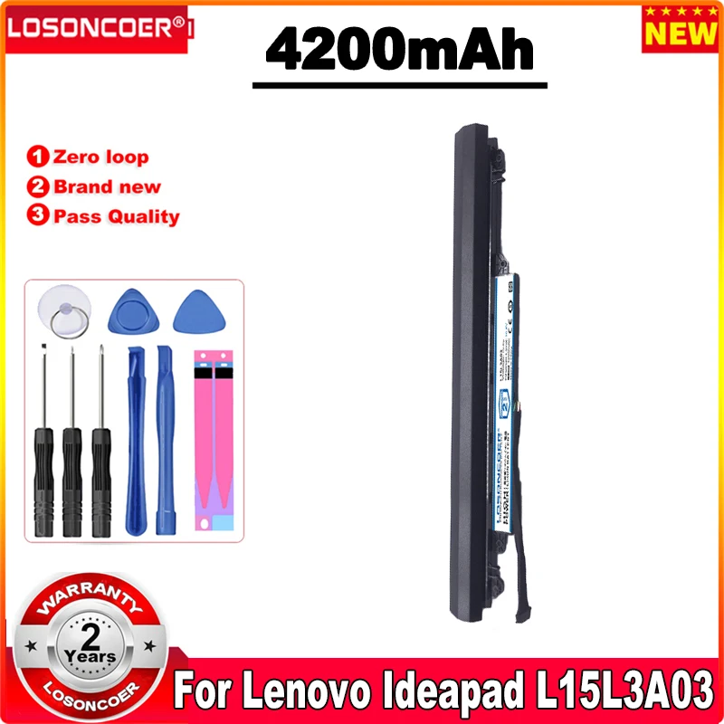 

4200mAh L15C3A03 L15S3A02 For Lenovo Ideapad L15L3A03 110-15ACL 110-14 110-15 110-14ISK 110-14IBR 110-15IB 300-14IBR Battery