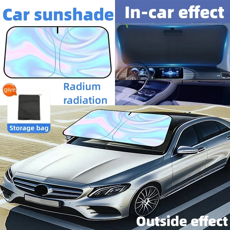 Солнцезащитный козырек на окно автомобиля складной от солнца с защитой
