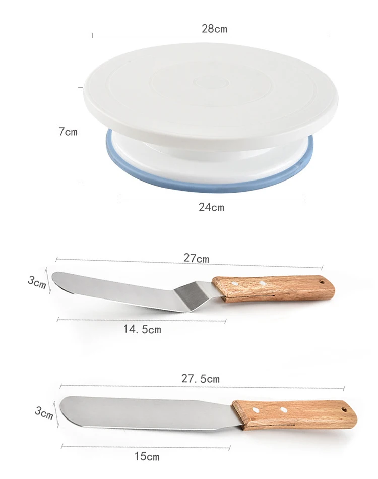 Non-slip Cake Pastry Turntable Stand Spatula Confectionery Decoration Tools Kitchen Accessories Bakeware Baking Mold |