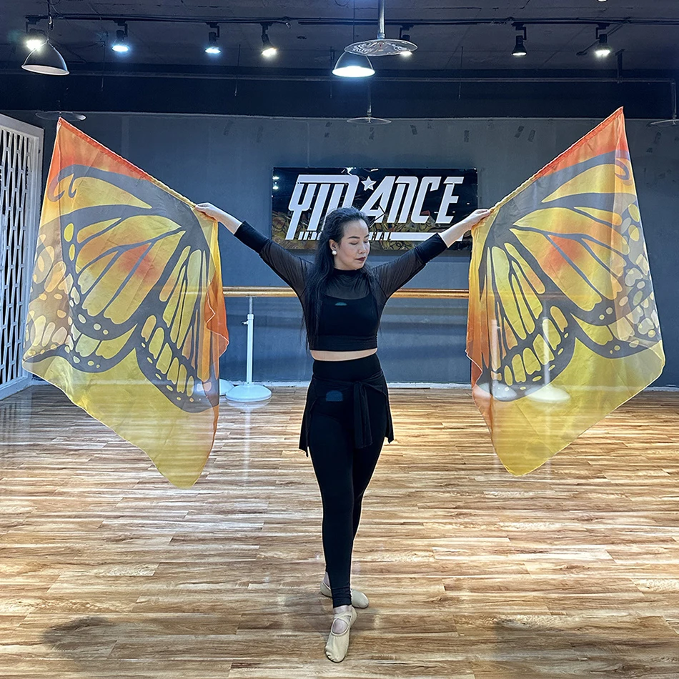 Аксессуары для танца живота флаги похвалов флаг-бабочка одна пара взрослых