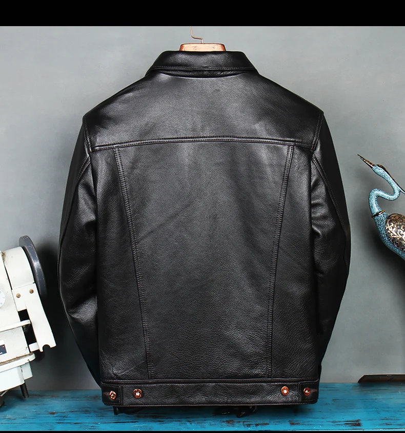 Бесплатная доставка. 2022 новинка. Дешевая мужская куртка из воловьей кожи.