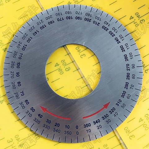 Внешний диаметр 150 мм Циферблат шкала идентификация циферблат Градуированный круг диск для станка 150x60x2мм
