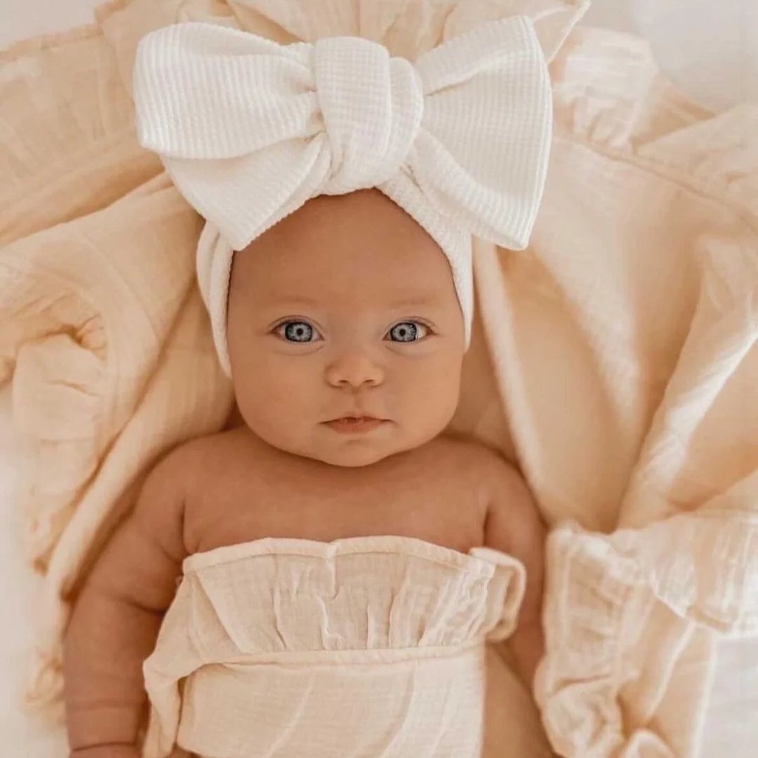 

Baby Headband Baby Hair Accessories Headwear Baby Bow for Child Bowknot Turban for Kids Elastic Headwrap