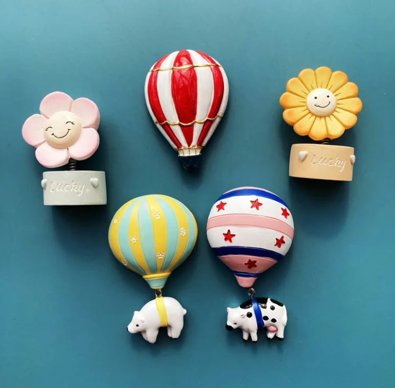 Холодильные магниты воздушного шара для путешествий животных магнитные наклейки на присоске декоративный магнит.
