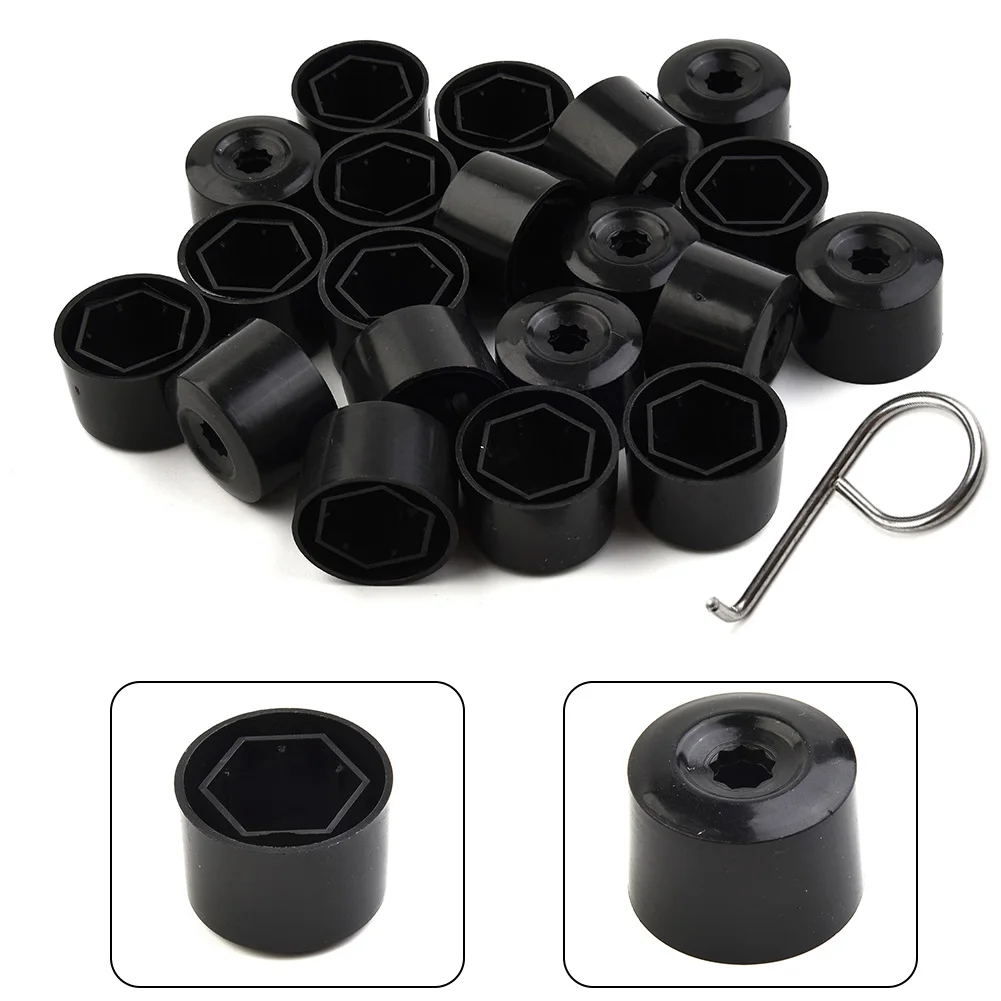

20pcs Tyre Wheel Nuts Bolts Decor Head Cover Cap Auto Hub Screw Cover Protection Dust Proof Protector High Quality Wear Parts