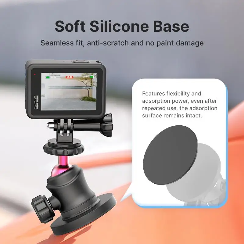 Магнитный кронштейн Ulanzi C029 для экшн-камеры на присоске с винтом 1/4