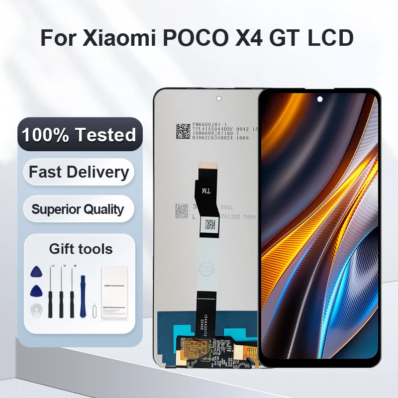 

1Pcs 6.6 Inch For Xiaomi POCO X4 GT Lcd Touch Screen Digitizer 22041216G Assembly Note 11T PRO Display Free Shipping With Tools