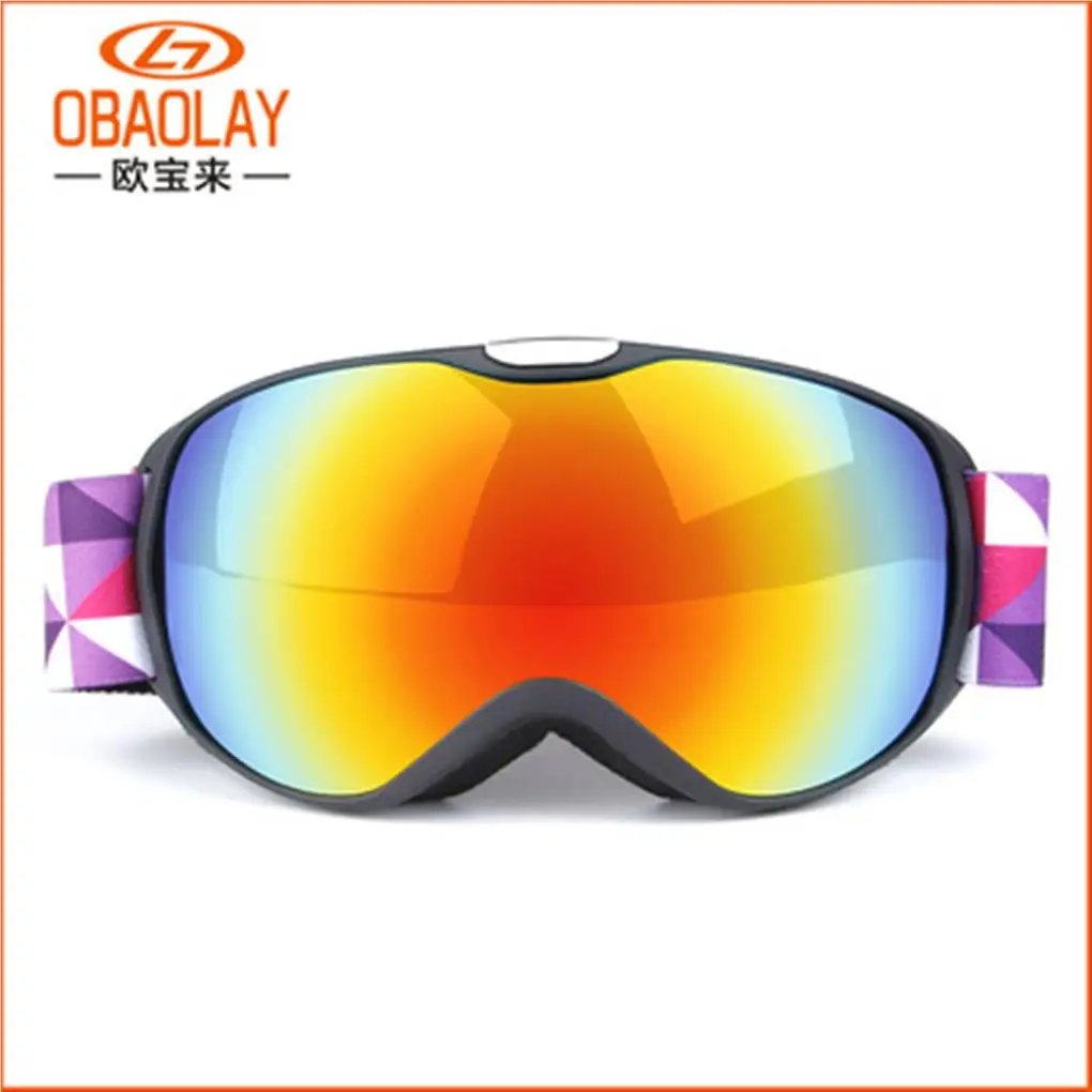 

OBAOLAY Kids Ski Glasses Children Girls Boys Multifunctional Impact Resistance Goggles Outdoor Activities Skiing