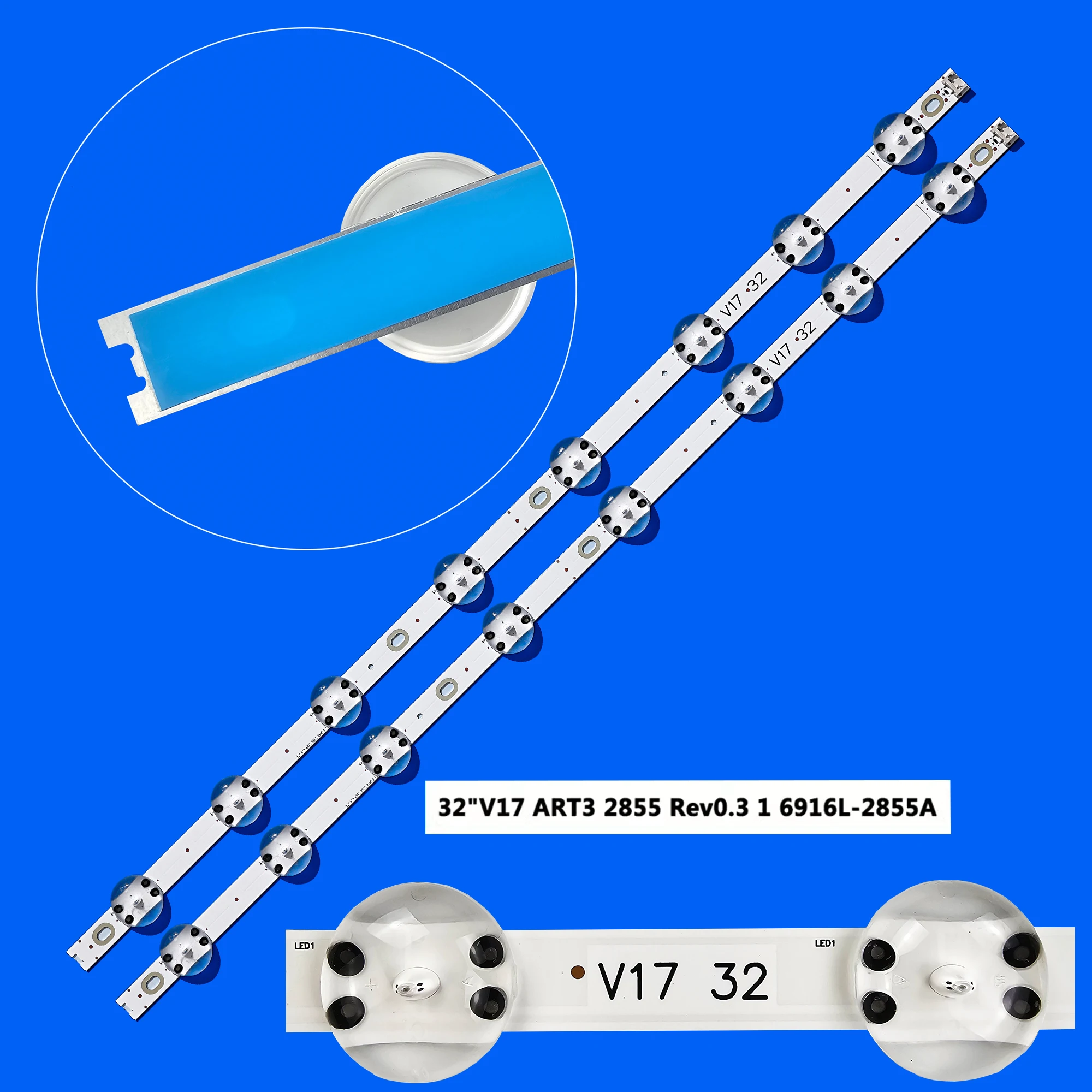

20 шт светодиодная лента для 6916L-2855B V18 32 V17 32 32lk610 32LK611 32lk615 32LK610bpsa 32LK615bpsa 32LK615bpsb 32lk610bpua 32lk611c