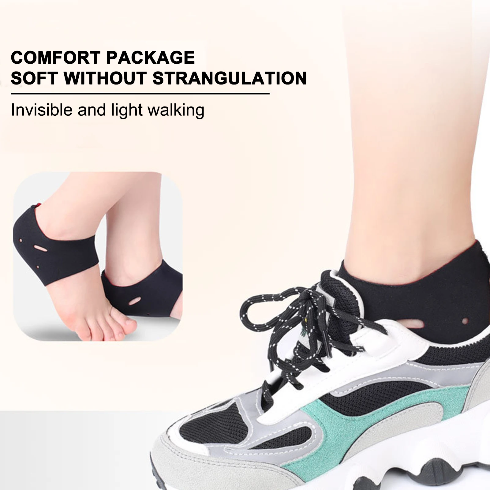 Увлажняющие носки на пятках гелевые спа-носки лечит сухую кожу ног и ее сухие