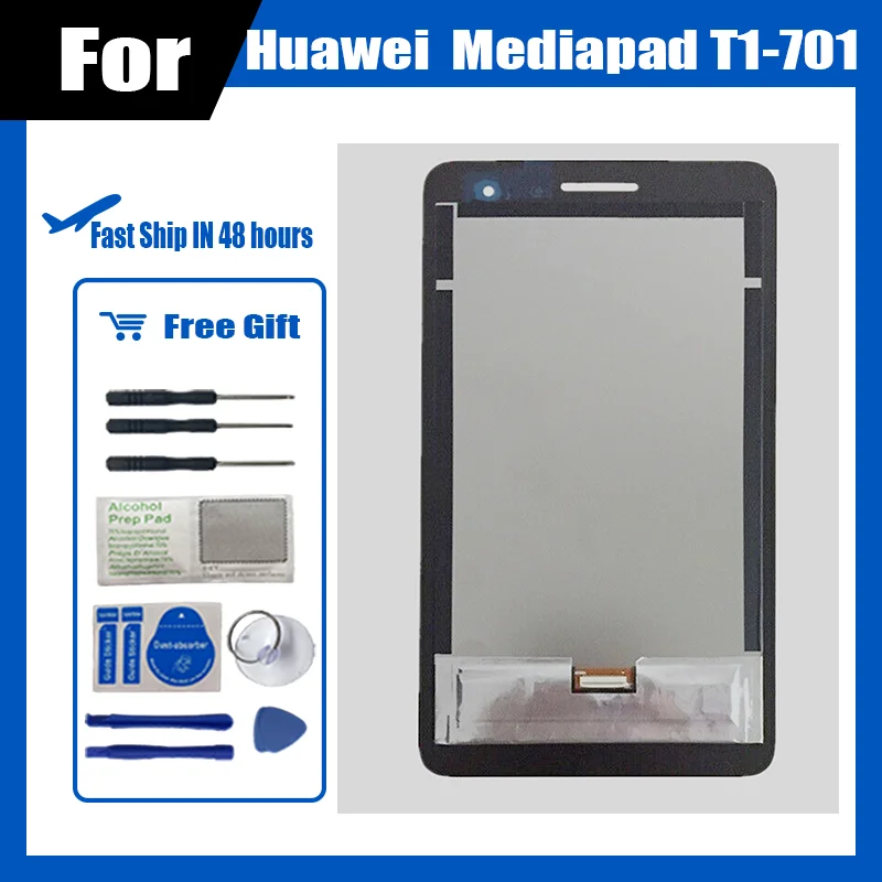 

New 7" LCD For Huawei Honor Play Mediapad T1-701 T1 701U T1-701U T1-701W LCD Display With Touch Screen Panel Digitizer