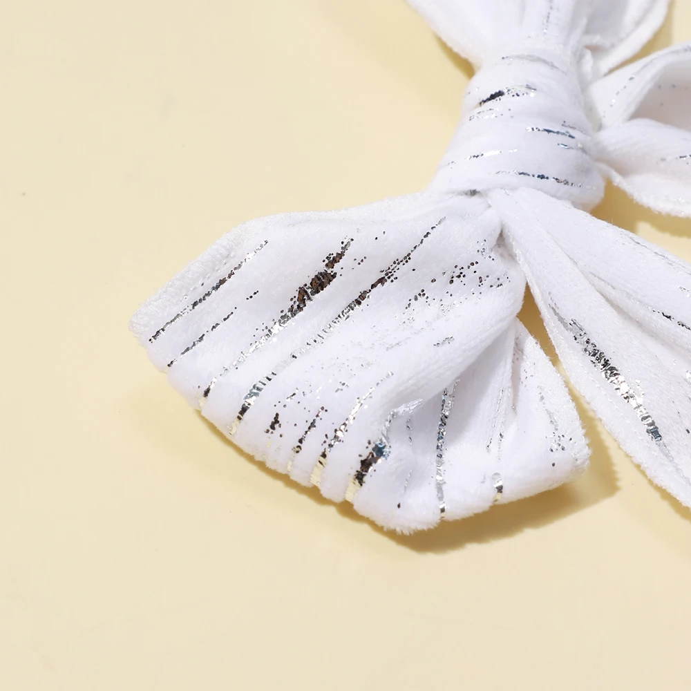 Бархатный галстук-бабочка с милым принтом