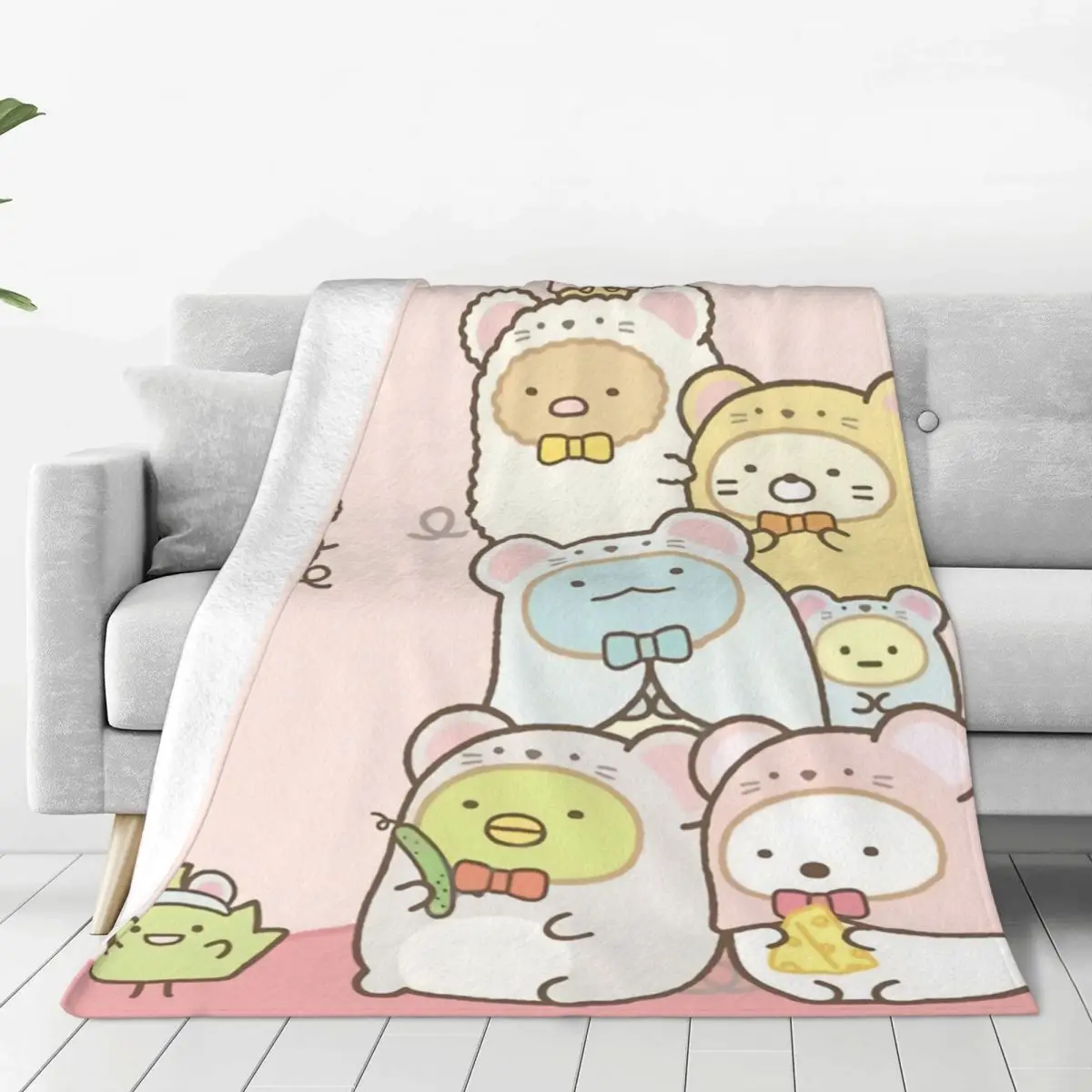 

Sumikko Gurashi Sumikkogurashi Corner of Biological Cute Kawaii Blanket Flannel Decoration Portable Home Bedspread
