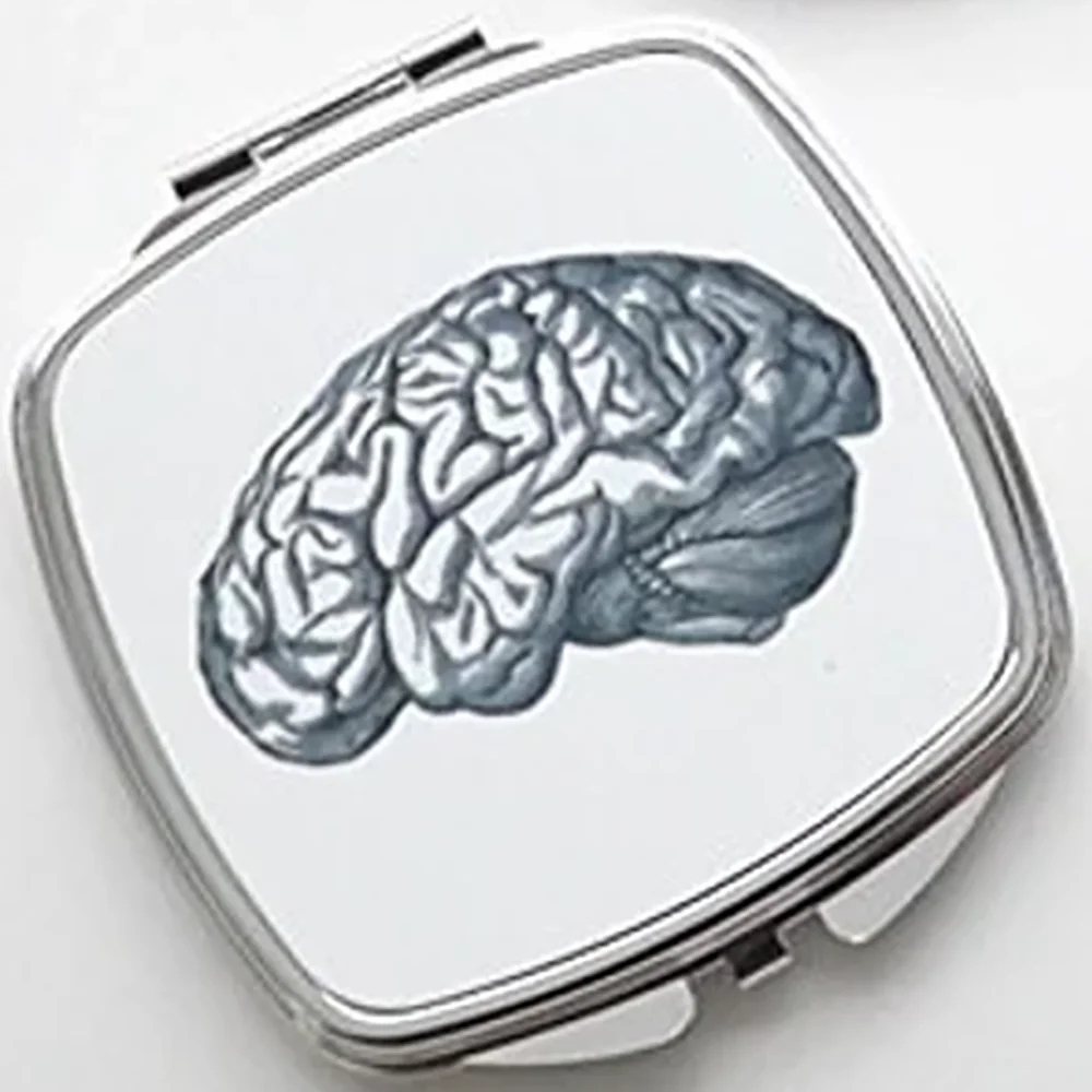 Готическое Анатомическое Сердце Череп Компактное Зеркало Украшение На Хэллоуин