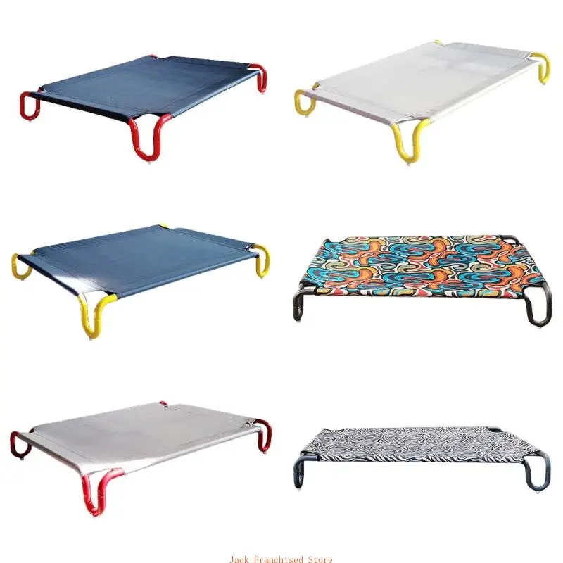 

Summer Cat Dogs Elevated Bed Outdoor Camping Raised Cots for Pet Portable