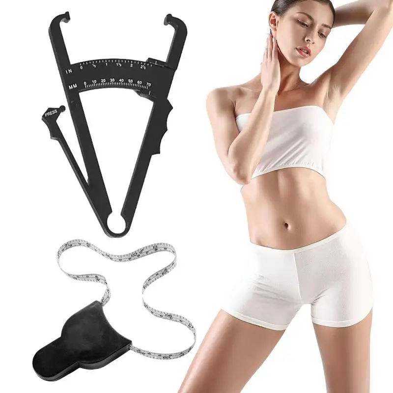 

Body Fat Checker 2 PCS Body Tape Measure Fat Measure Clipper Combo Fat Measure Clipper Combo Accurate And Portable Body Fat