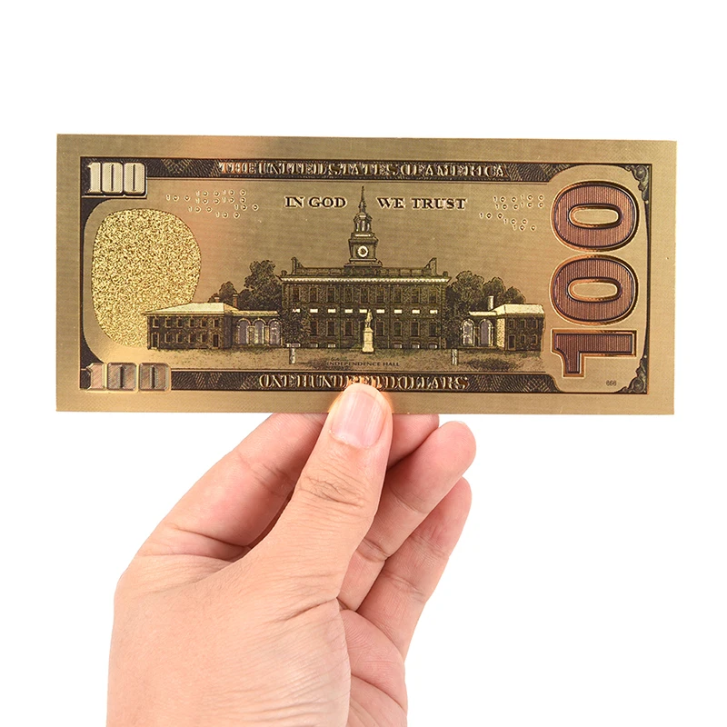 

Золотые позолоченные банкноты США