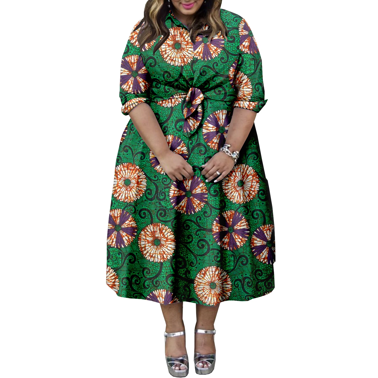 Afripride Africa Summer Skirt Suit Women's Tailor Half-sleeve Jacket + Knee-Length Skirt A2226012