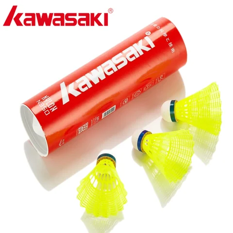 Kawasaki нейлоновые воланчики для бадминтона N350, 6 шт.