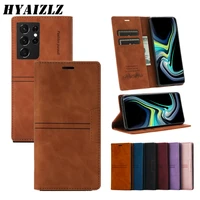 luruxy pu leather wallet case for galaxy s22 s21fe s20 ultra note 20 10 s10 plus coque flip magnetic protection phone funda bag