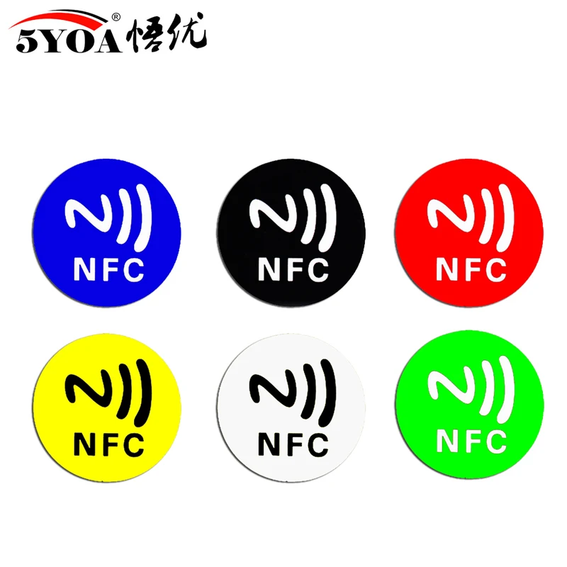 5yoa 6 Упаковок Nfc Ntag213 144-байтовые Наклейки С Мокрым Тегом 13 56 Мгц Iso14443a Чип Rfid