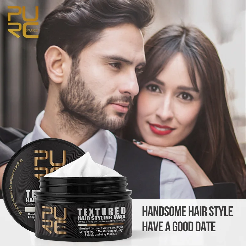 

PURC Matte Contoured Brushed Hair Mud Manufacturers Direct Supply Long Lasting Styling Hair Wax Fluffy Hair Products 50ml