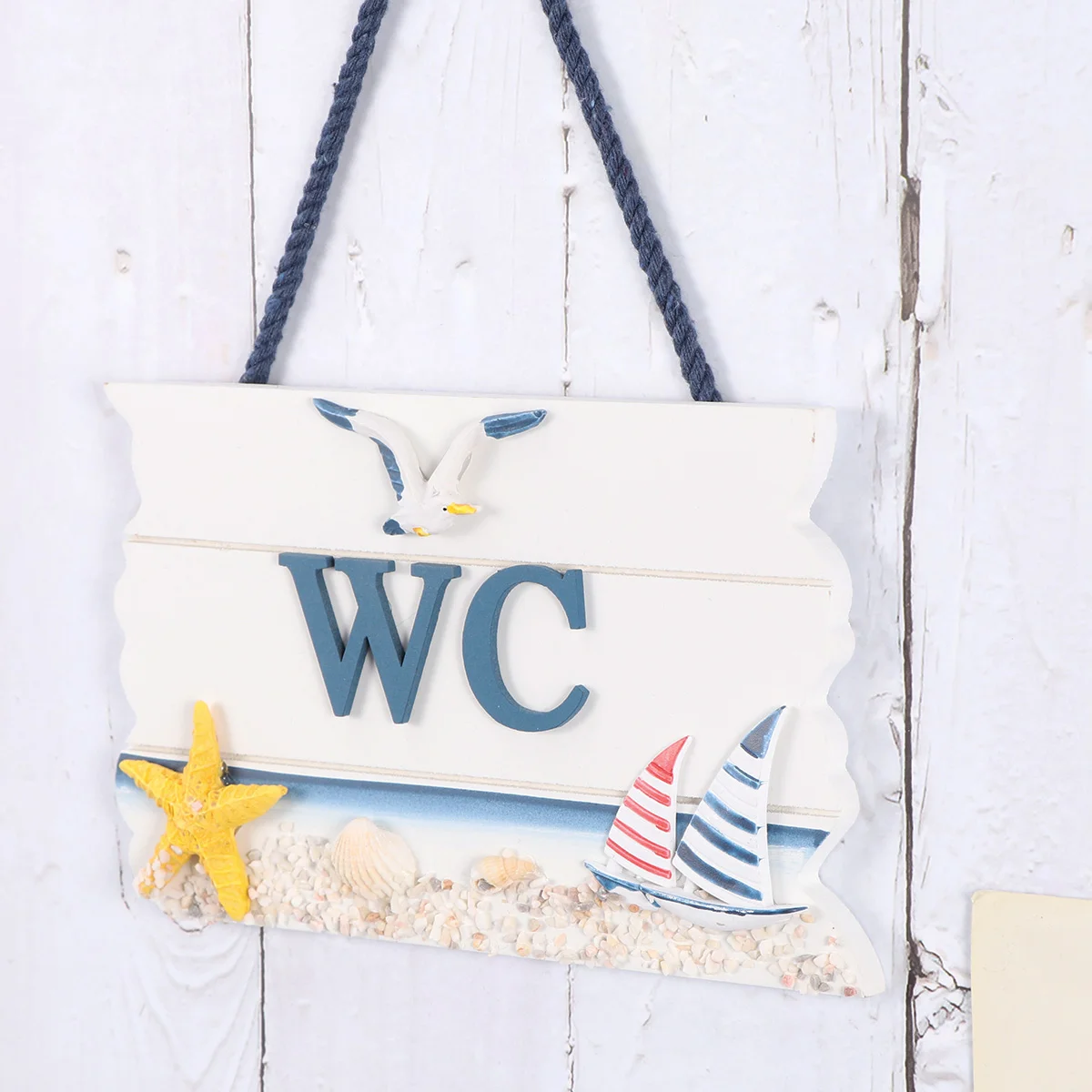 

1pc Toilet Door Board Exquisite Fashion Delicate Toilet Hanging Board for Indoor Home