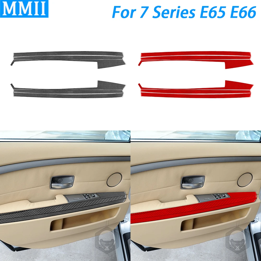 

Для BMW 7 серий E65 E66 2002-2008 подлокотник из настоящего углеродного волокна задняя дверь панель декоративные полосы автомобиль Фотоэлементы