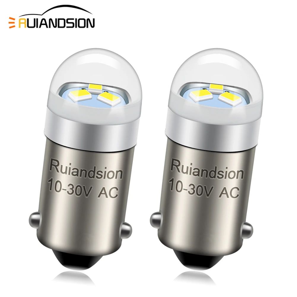 

Ruiandsion BA9S Интерьерная карта Светодиодный светильник Перчаточный ящик Лампа приборной панели Автомобильный светильник Неполярный 12 В 24 В 30 В Белый Теплый белый