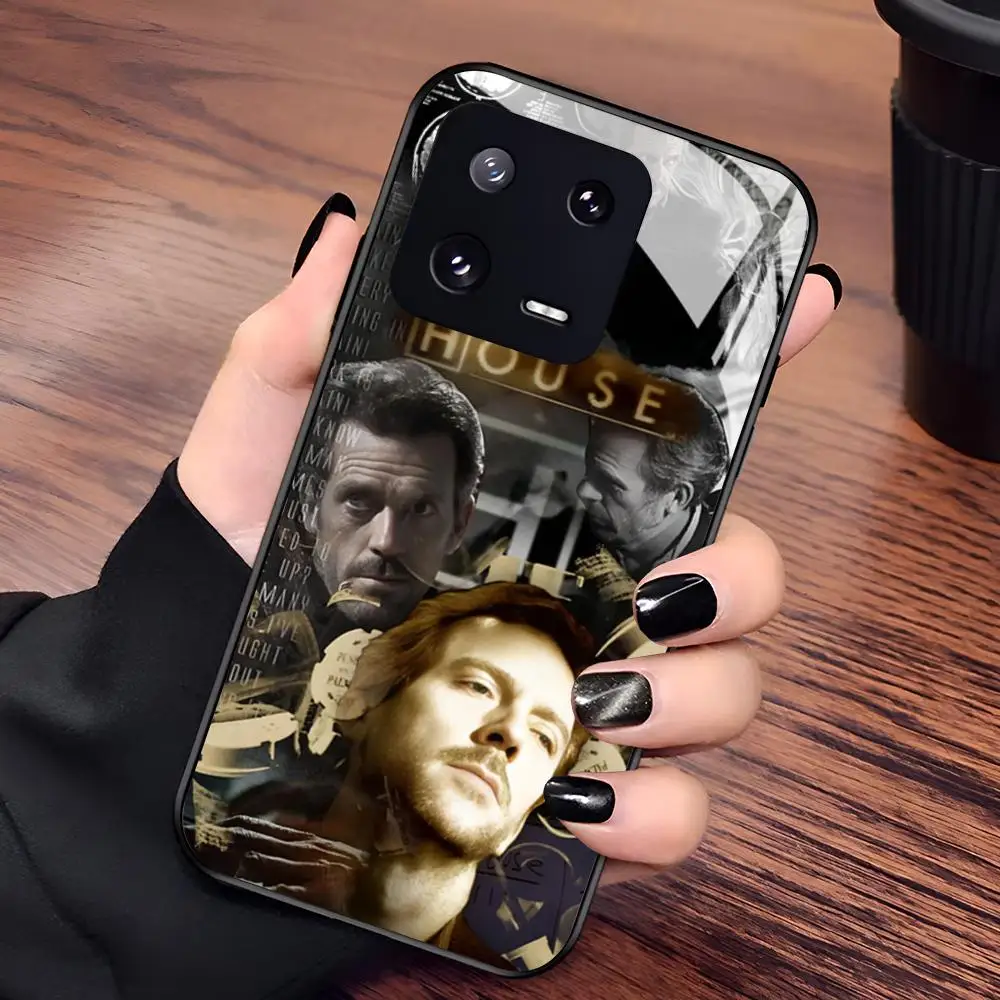 Чехол для телефона D-r House для Xiaomi 17 15 14 13 12 Mi 11 X T Ultra Pro Lite 5G, черный, стеклянный (art.: 3920dbc77d464) - 3920dbc77d464