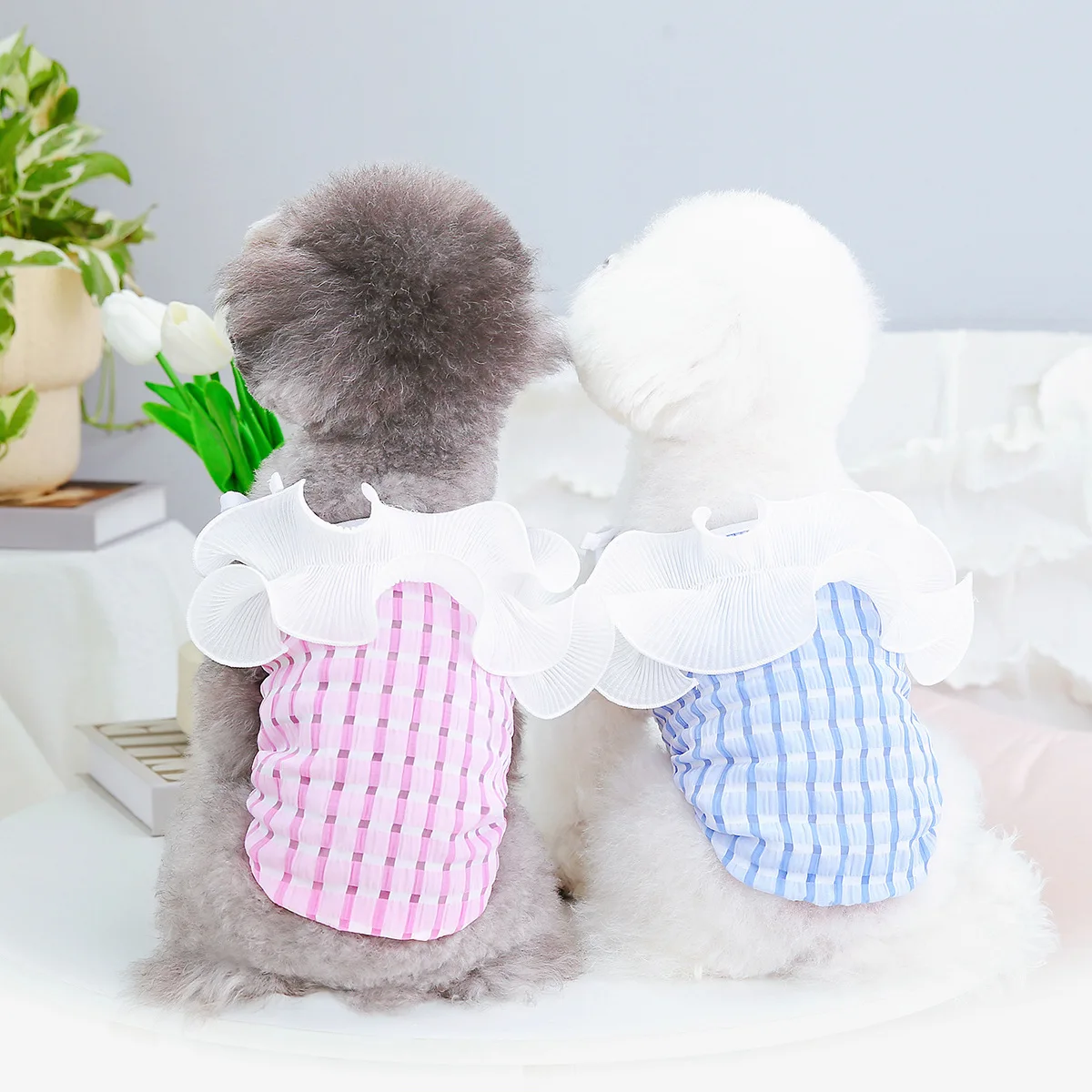 Pet Clothes Spring Summer Puppy Fashion Stripe Vest Small Dog Sut Designer Shirt Cat Sweet Soft Pullover Chihuahua Poodle Yorkie