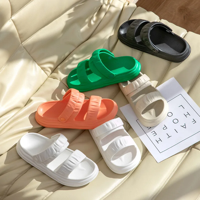 Slippers Women's Thick Bottom Heightened Non-slip Breathable Non-smelly Foot Slippers Home Personalized Deodorization