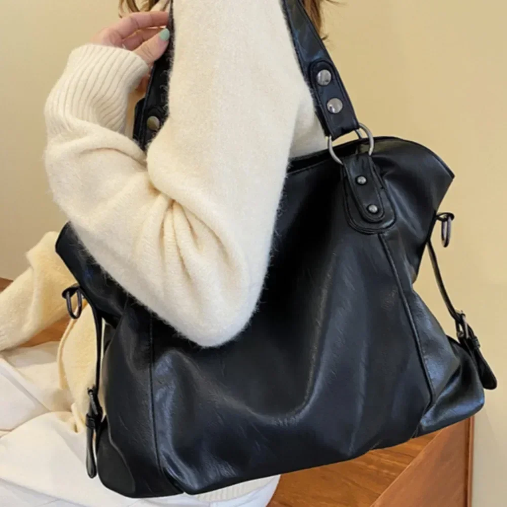 Европейская и американская ретро-Сумка-тоут Мягкая Повседневная универсальная