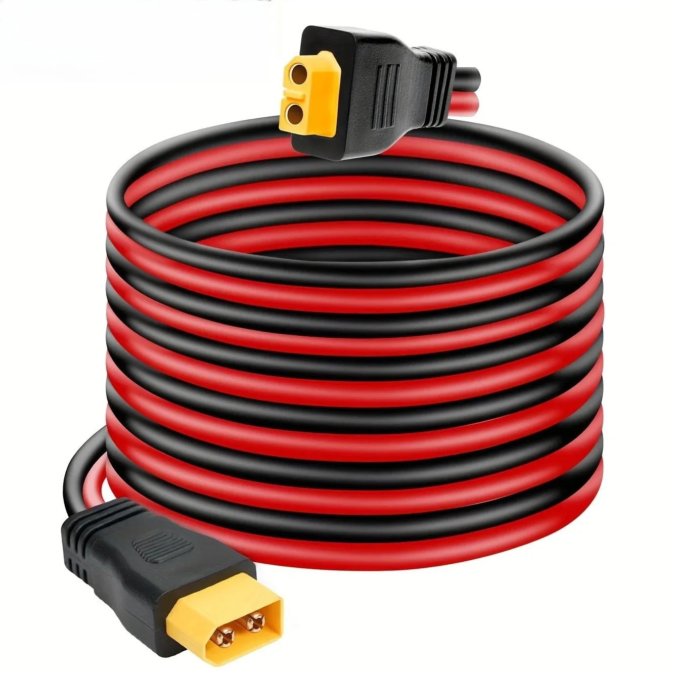 Фото Кабель для зарядки 6м 3м 12AWG с разъемами XT60 (мужской) и XT60 (женский) для ALLPOWERS R600 R1500 R2500, Ecoflow River Delta и др. Солнечный генератор №1