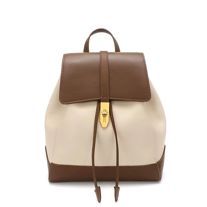

Backpack Genuine Leather Women's Bag 2022 New Trendy Fashion Backpack Shoulder Large-capacity Casual Bag