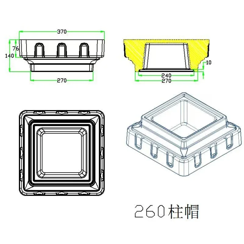 Пластиковый сборный железобетонный цветочный горшок формы для кашпо на продажу