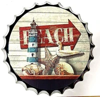 modern vintage metal tin signs bottle cap beach wall plaque poster cafe bar pub beer club wall home decor