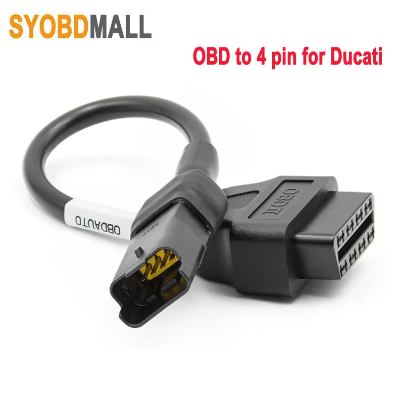 

Новый OBD2 16pin до 4 Pin для поездок на мотоцикле Ducati мотоцикл 4pin мужской Порты и разъёмы к женскому 16 игл разъем OBD адаптер для автомобиля Diagnistic сканер