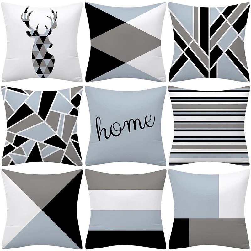 

Наволочка-Подушка с принтом в полоску, аксессуары, чехол для кровати, декоративные подушки в скандинавском стиле для дома для кровати 41027P