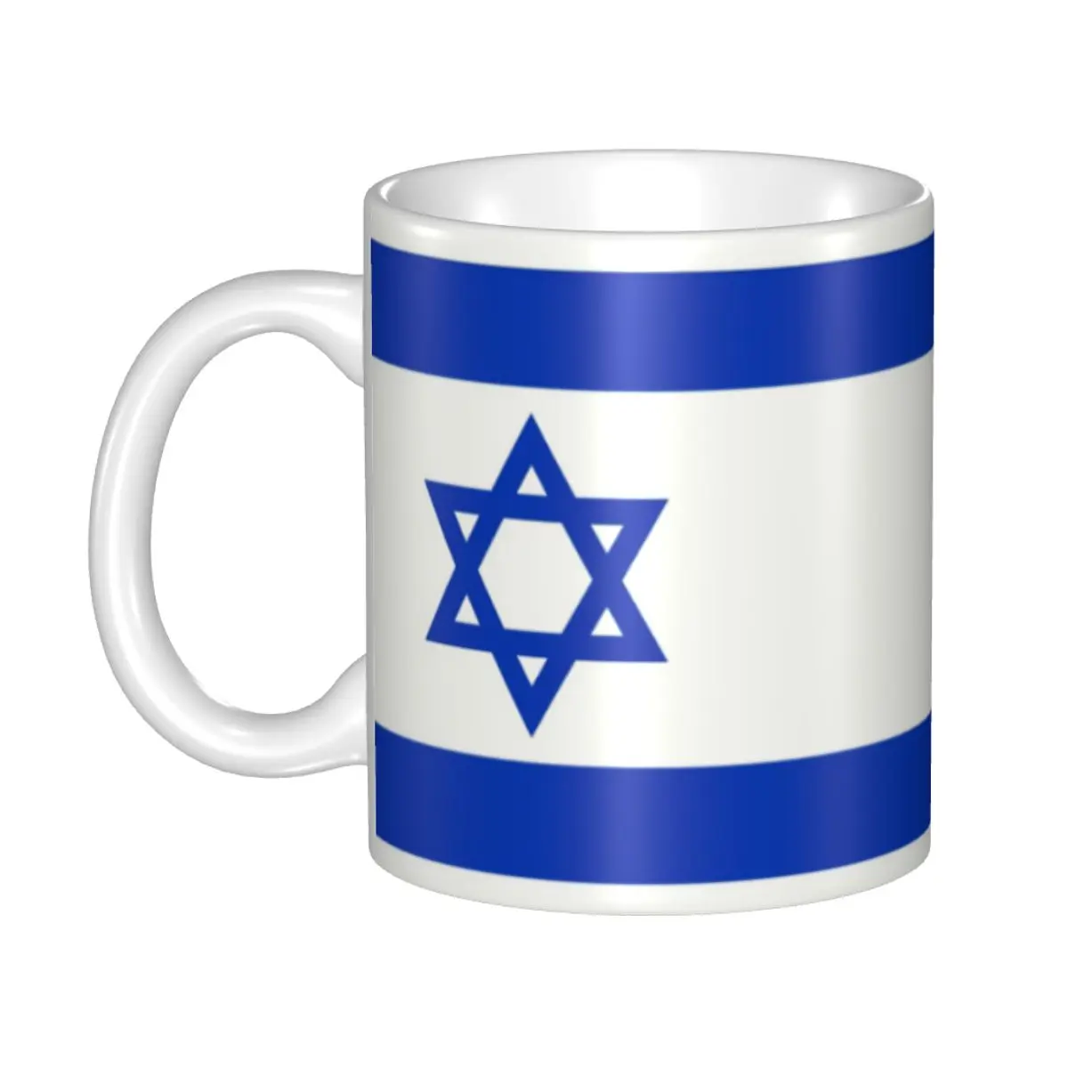 

Israel Flag Coffee Mugs DIY Custom Ceramic Milk Tea Mug Cup Men Women Outdoor Work Camping Cups And Mugs