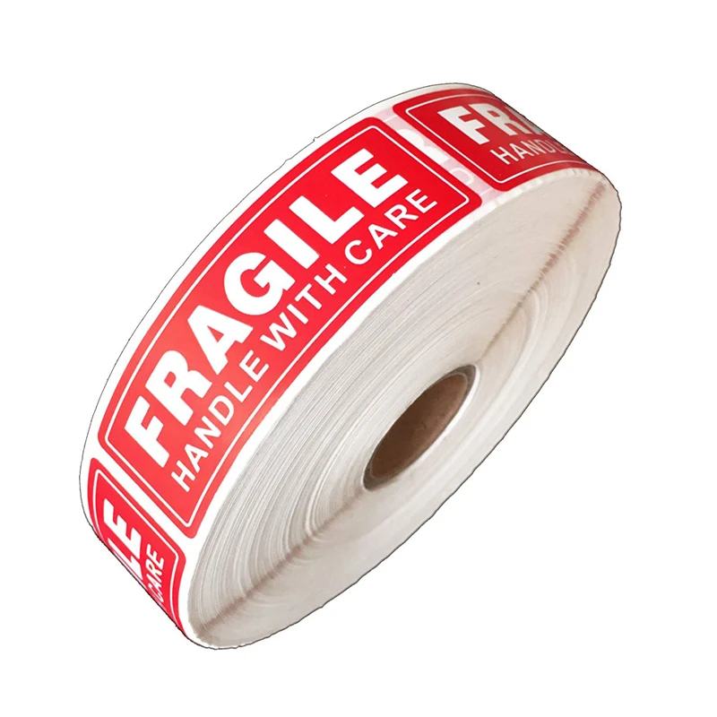 

1 Roll/500Pcs Fragile Stickers - Fragile Handle With Care Labels - For Moving, Shipping, Mailing