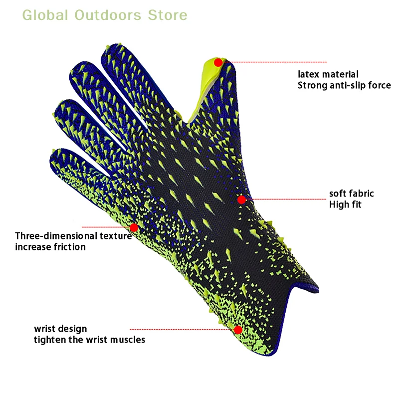 

Soccer Goalkeeper Gloves Thickened Children Adult Latex Fingerless Training Breathable Comfortable Soccer Goalkeeper Gloves