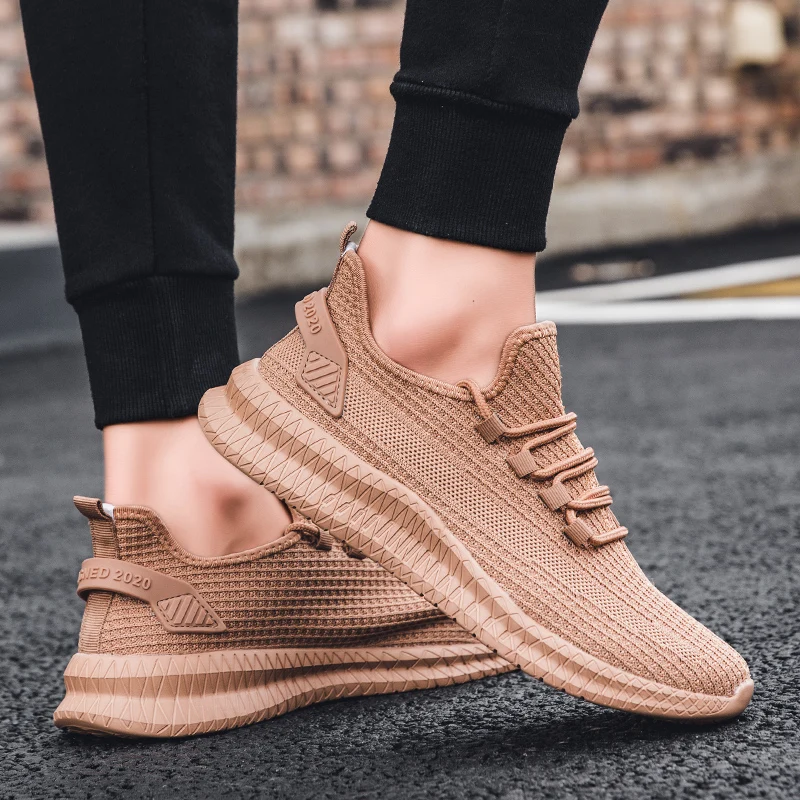 Lightweight Men Sneakers Summer Mesh Casual Shoes Men Outdoor Sport Running Shoes Breathable Walking Sneakers Tenis Masculino