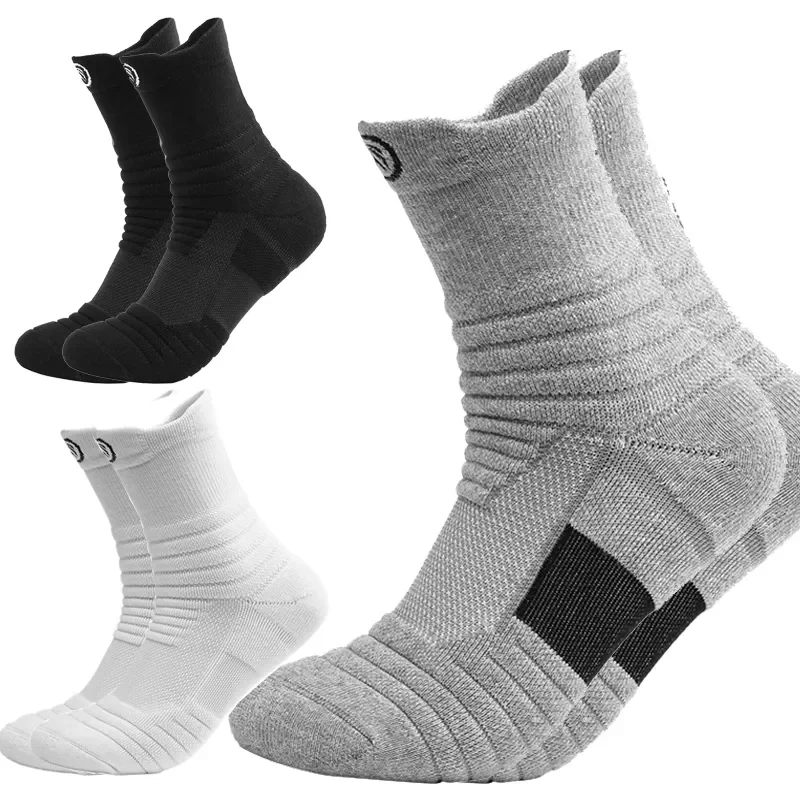 

Running Sports Basketball Socks Breathable Moisture Wicking Athletic Sock Long Short Style Sweat Deodorant Sox Men Spring Winter