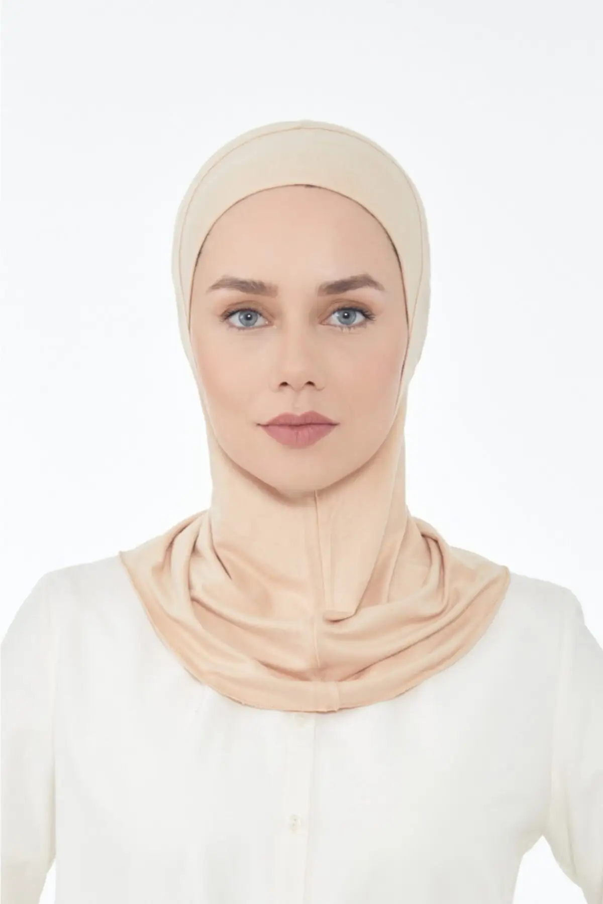 

Neckwear Bone-Light Beige Navy One Size Hijab Bone Beach Clothing